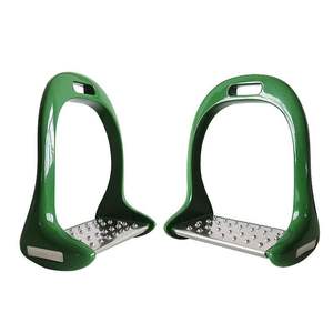 Equipo ecuestre de construcción Premium Estribos para carreras de caballos Estribos para montar a caballo de estilo inglés cómodos de aluminio - Product Image 6