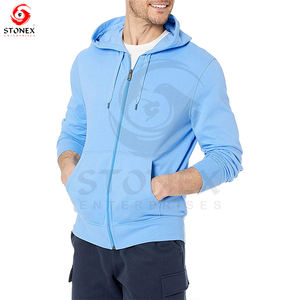 Sudadera con capucha personalizada 320gsm 100% algodón-polar con cremallera completa Sudadera con capucha de peso personalizado ropa de invierno/sudaderas con cremallera para unisex. - Product Image 4