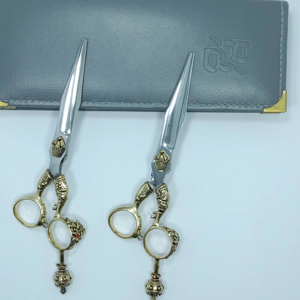 Tijeras de corte de pelo de dragón recién llegadas de alta calidad, hoja recta de acero inoxidable, herramienta de belleza, gran oferta de PENTAX - Product Image 1