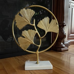 ปลูกต้นไม้ Handmade ประติมากรรมโลหะตกแต่งเดสก์ท็อปประติมากรรมสําหรับตกแต่งบ้านห้องพักโรงแรมร้านอาหารMade in India 2024 - Product Image 3