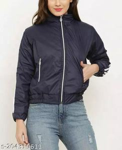 บริการ OEM เสื้อแจ็คเก็ตบอมเบอร์แบบวาร์ซิตี้สำหรับผู้หญิง คุณภาพสูง แบบสั่งทำพิเศษ สำหรับฤดูหนาว ปักลาย กระเป๋าแบบนักบิน ผ้าแคนวาส สไตล์ไฮสตรีท จัดส่งรวดเร็ว - Product Image 4