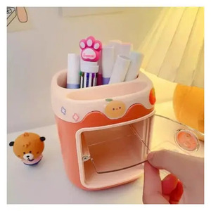 Porte-crayons de bureau Kawaii, organiseur de bureau pour marqueurs - Couleurs assorties - Product Image 3