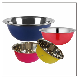 ชามสเตนเลสขัดเงาขนาด22ซม. เครื่องครัวโลหะพรีเมียม - Product Image 5