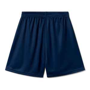 Shorts de basket-ball athlétiques en maille pour hommes OEM, impression par transfert thermique personnalisée, respirant, séchage rapide, taille élastique en polyester - Product Image 3