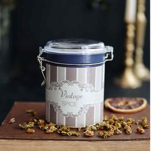 Elegance Boîte de Rangement en Métal 90x110mm Fermoir en Fer Blanc Couvercle Transparent Menthe de Noël Recyclable Caractéristique Boule Motif - Product Image 3