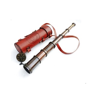Laiton nautique fait théodolite Antique monté en laiton massif Pirate télescope de poche pliable en laiton Vintage Marine - Product Image 4