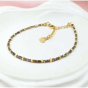 Champagne Diamond <b>Bracelet</b> & 18K Gold <b>Bangle</b> Elegant <b>Silver</b> & Luxurious Gold for Women - Product Image 1