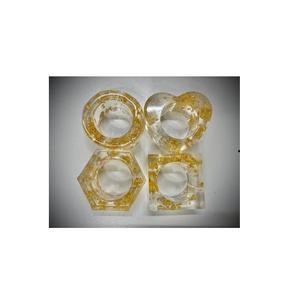 Rond de serviette en résine époxy blanc bleu pour la maison de l'hôtel Produit de bonne qualité Porte-serviettes de table - Product Image 6