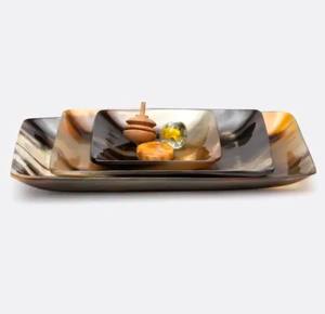 Plateau de service moderne et durable en bois de luxe fait à la main avec incrustation de résine pour la maison cuisine hôtel à bas prix - Product Image 4