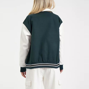 New Custom Adult Baseball Letterman Breathable Fish Leather Cotton Lined <b>Jacket</b> All Color Available Winter Wear <b>Jacket</b> Women's - Product Image 2