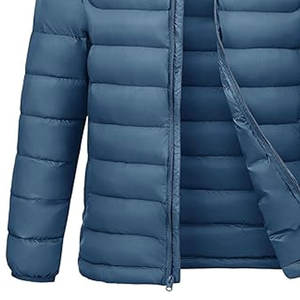 Chaqueta Acolchada Ligera Vintage para Hombre, con Capucha Desmontable, Resistente al Agua, 100% Algodón, Tejido Suave, 4 Bolsillos, Puños Elásticos - Product Image 2