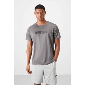 T-shirt homme Tommylife col rond coupe standard sport actif 88385 Noir - Bleu Saxé - Product Image 4