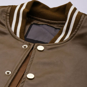 Best Selling Women Cropped <b>Jacket</b> Letterman Crop <b>Jackets</b> for Women Wool Body Leather Sleeve Letter-men <b>Jackets</b> - Product Image 4