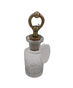 Luxury 100ml <b>Glass</b> Perfume Bottle Empty round with Flat Shape and Screw Cap - Product Image 2