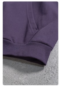 Vente en gros en vrac de vestes vierges en coton de haute qualité 440 g/m² en éponge française patchs de broderie personnalisés sweat à capuche zippé uni pour hommes - Product Image 4