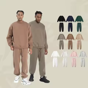 Conjunto Deportivo Unisex de Algodón Liso, Pantalones Deportivos, Chándal, Pantalones Deportivos y Sudadera con Capucha Personalizados, Conjunto Deportivo de 2 Piezas para Hombre - Product Image 4