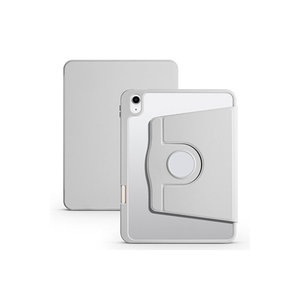 Étui intelligent gris Netzy 2025 pour iPad Pro 11 certifié FCC avec compartiment pour stylet thermique et support rotatif en PU et PC - Product Image 1
