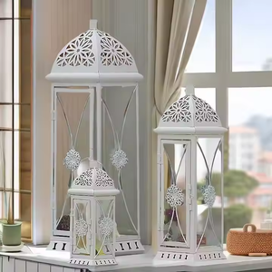 Home Decoration European Style Glass <b>Candle</b> Lanterns Metal <b>Candle</b> Lantern for Festival Decoration By Falah International.Co - Product Image 5