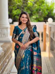 Banarasi - 2 Sari suave de seda Banarasi Lista de precios al por mayor - Product Image 2