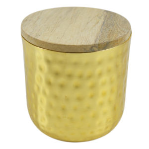 Tarro de cera de Metal completamente redondeado, lo mejor para el hogar, diseño decorativo, tarro de vela con diseño de acabado de color plateado, contenedor de cera - Product Image 3