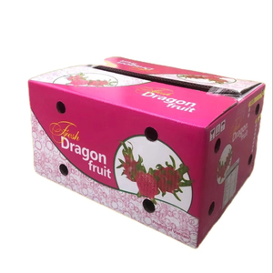 Caja de cartón corrugado reciclable de calidad superior para embalaje de harina de frutas y verduras frescas con impresión flexográfica personalizada - Product Image 1