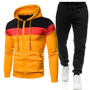 Conjunto Deportivo Personalizado para Hombre, Estilo Deportivo, con Capucha, Sudadera y Pantalones Deportivos, Conjunto de Moda para Hombre - Product Image 1