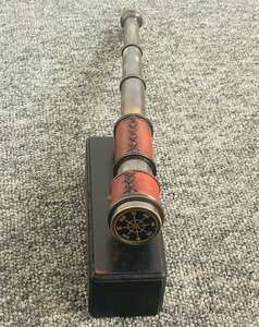 Telescopio pirata de cuero Spyglass de latón antiguo marino náutico Vintage alcance - Product Image 5