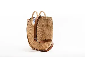 Nouveaux modèles de sacs à main en jonc de mer pour femmes avec design tissé fait à la main personnalisé OEM fait à la main au Vietnam meilleur prix - Product Image 5