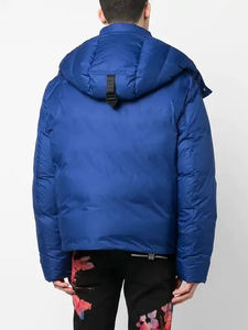 Chaqueta de invierno para hombre, abrigo para exteriores, logotipo de impresión personalizado de alta calidad, chaqueta acolchada recortada, abrigo deportivo con burbujas para hombre - Product Image 3