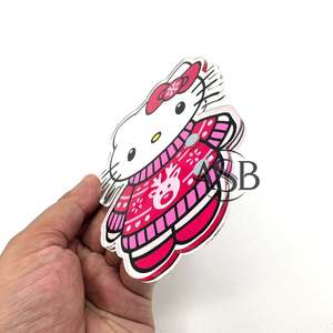 New Year Christmas Custom Logo Acrylic Eyelash <b>Tiles</b> With <b>Magnets</b> For Tweezers Custom Logo Cartoon Lash <b>Tiles</b> - Product Image 2