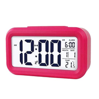 Reloj Despertador Digital Electrónico Creativo con Sensor de Luz Nocturna, Pantalla LED de Temperatura, Función de Repetición, Diseño Bohemio - Regreso a Clases