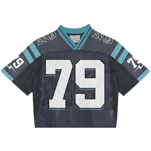 Maillot de football en maille à manches courtes, coupe ample, sublimation, personnalisé, fabricants de maillots de football classiques, maillots en maille respirants - Product Image 1