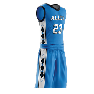 Ensemble de shorts de maillot de basket-ball unisexe imprimé personnalisé de la plus haute qualité uniformes de basket-ball réversibles | Respirant 100% Polyester - Product Image 5