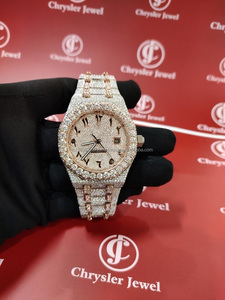 Reloj de diamantes Mossinate personalizado de lujo para hombres Iced Out Moissanite Bust Down Hip Hop Jewelry Watch Iced Out Watch a bajo precio - Product Image 2