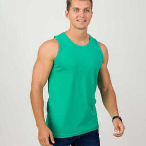 Wholesale 100% Cotton Muscle Fit <b>Tank</b> <b>Top</b> <b>for</b> <b>Men</b> High Quality Button Casual Workout <b>Top</b> with Custom Logo - Product Image 1