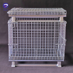 Alambre soldado de Metal y acero almacenamiento plegable apilable de Zinc <span class=keywords><strong>Pal</strong></span>é - Product Image 2