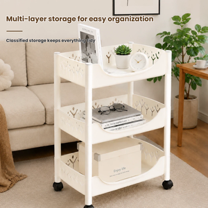 3 Tier 4 Tier Plastic <strong>Storage</strong> Rack Rectangular Utility <strong>Shelf</strong> Multi Layer Organizer PP Frame Household <strong>Storage</strong> <strong>Shelf</strong> Rack - Product Image 3