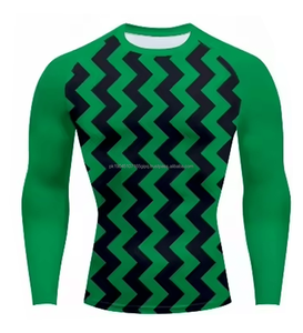 OEM personnalisé manches longues MMA logo personnalisé imprimé chemise de compression uv vierge mma rash guard sublimé bjj surf rash guards pour hommes - Product Image 5