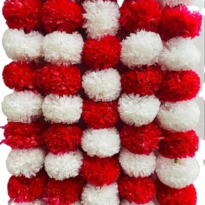 Guirnalda de caléndula de glicinia artificial de todos los colores para interior y exterior, decoración navideña, hogar, oficina, balcón, flores decorativas, plantas - Product Image 2