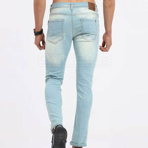 2025 Pantalon en jean pour hommes avec logo personnalisé Style décontracté léger avec motif droit taille moyenne-Prix raisonnable à vendre - Product Image 4