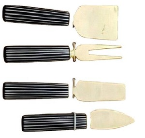 Mejor diseño Cubiertos Servidor Cuchara Juego Calidad Artesanías indias Nuevo Mejor diseño 2 piezas Espejo Acero - Product Image 2