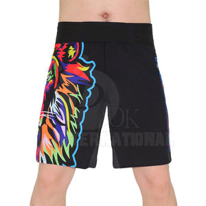 Short de boxe MMA avec Logo personnalisé, dernière conception, Service OEM, vente chaude, couleur unie, à vendre - Product Image 3