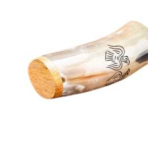 Tazas de té decorativas pulidas, tazas de cuerno de jarra para cerveza, vino, hidromiel, té, taza de cuerno para beber hecha a mano - Product Image 2