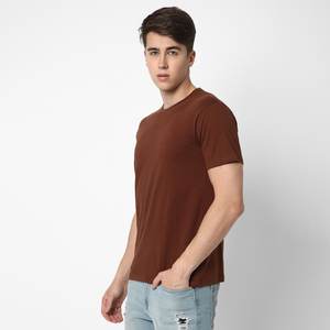 เสื้อยืดคอกลมลำลองฤดูร้อนปี 2025 ผ้าฝ้าย 100% เนื้อนุ่ม ระบายอากาศได้ดี สวมใส่สบาย เสื้อยืดเรียบง่าย - Product Image 4