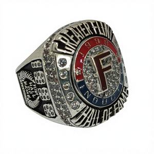 Anillo de Campeonato Personalizado |   Anillo Deportivo Personalizado para Equipo |   Acero Inoxidable con Zirconia |   Diseño Moderno |   Unisex - Product Image 2