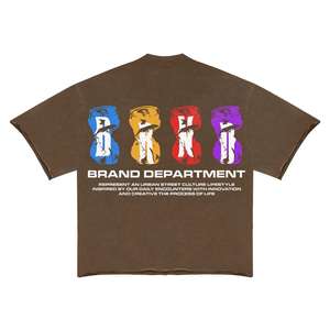 Vêtements d'été personnalisés Couleur grise DTG Imprimé de taille personnalisée Col ras du cou léger T-shirts tendance à la mode pour hommes - Product Image 4