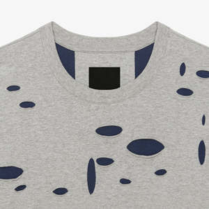 T-shirts écologiques respirants pour hommes, style streetwear, 250 g/m², 100 % coton, poids lourd, col rond uni, coupe régulière personnalisée - Product Image 5