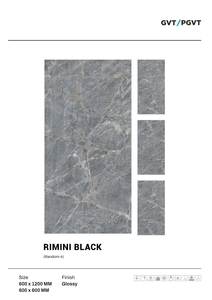 Carreaux de sol et de mur en porcelaine polie 600x1200mm Accents 10mm d'épaisseur finition antidérapante en brique réfractaire pour décoration murale de sol - Product Image 4