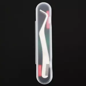 Pinzas de punta de fibra de envío directo, ventilador de volumen, herramientas de pestañas, pinzas de pestañas personalizadas, pinzas de aislamiento de punta de fibra para pestañas - Product Image 5