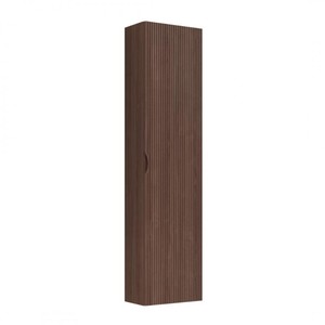 Armadio in resina di noce da 100 cm specchio in stile argilla con composizione da bagno a colonna - Product Image 3